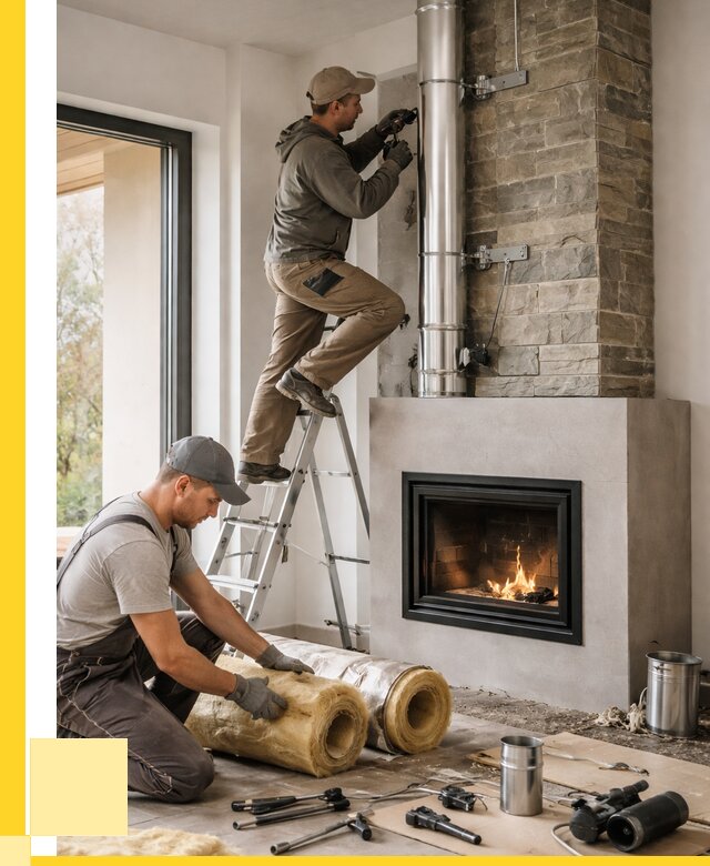 Монтаж дымоходов для каминов в Сланцах от 15498 р. ЭриданСлы