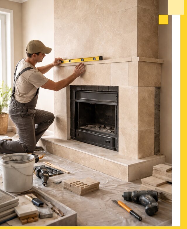 Установка и монтаж каминов в частном доме под ключ в Сланцах