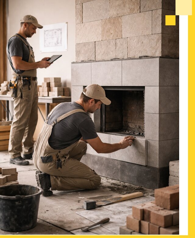 Индивидуальные проекты каминов и каминных систем в Сланцах