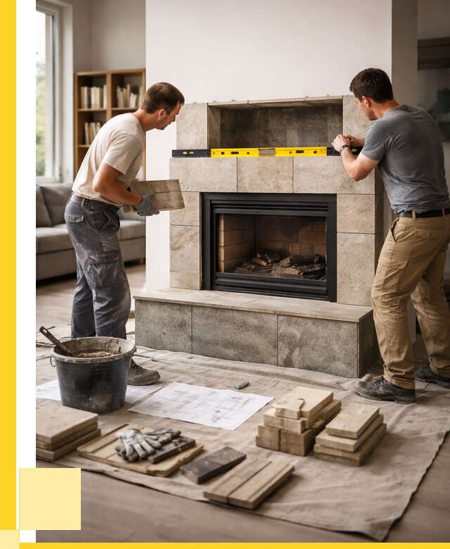 Монтаж каминов и установка в Сланцах от 46494 р. | ЭриданСлы