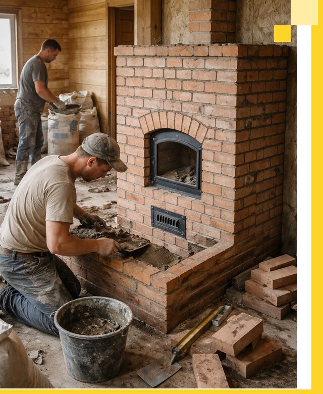 Профессиональное строительство печей в Сланцах под ключ