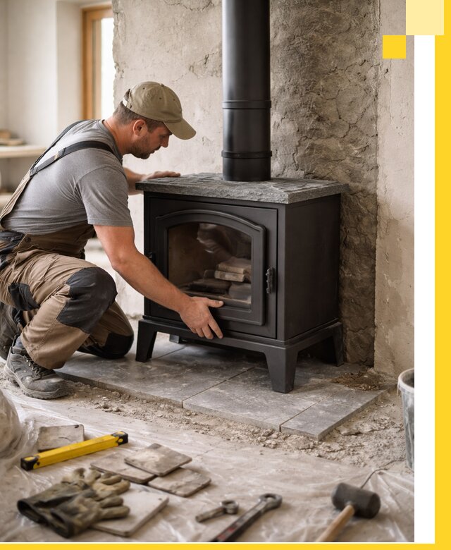 Профессиональный монтаж печей и каминов в Сланцах под ключ