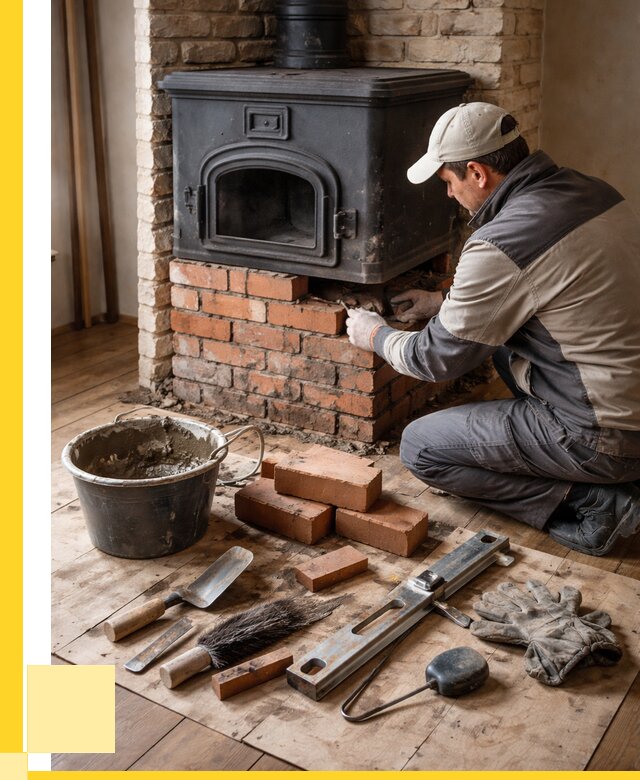 Ремонт печей в Сланцах от 12398 р., услуги печника ЭриданСлы