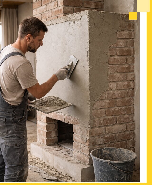 Отделка печей и облицовка каминов в Сланцах под ключ