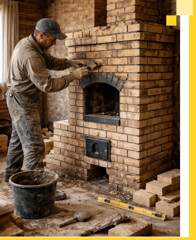 Кирпичные печи под ключ в Сланцах: проектирование и кладка