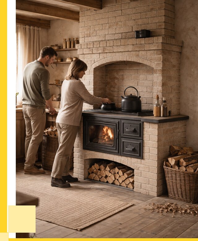 Печи с плитой в Сланцах от 46494 р. | ЭриданСлы — кирпичная печь