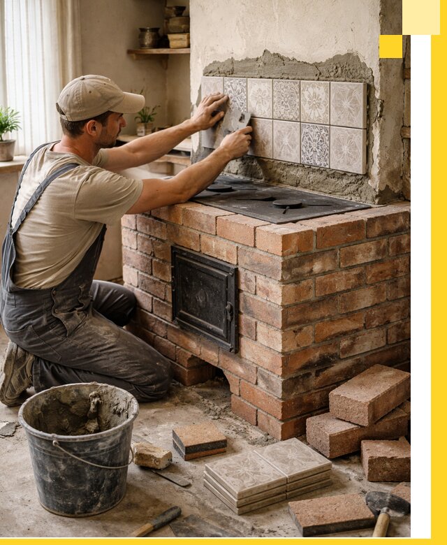 Печи с плитой на заказ монтаж гарантия и сервис в Сланцах