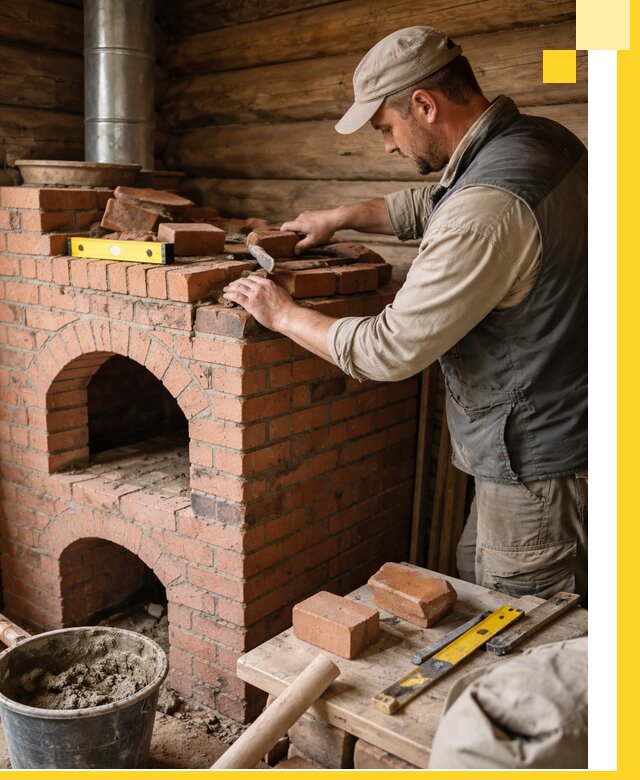 Изготовление и установка русских печей в Сланцах под ключ