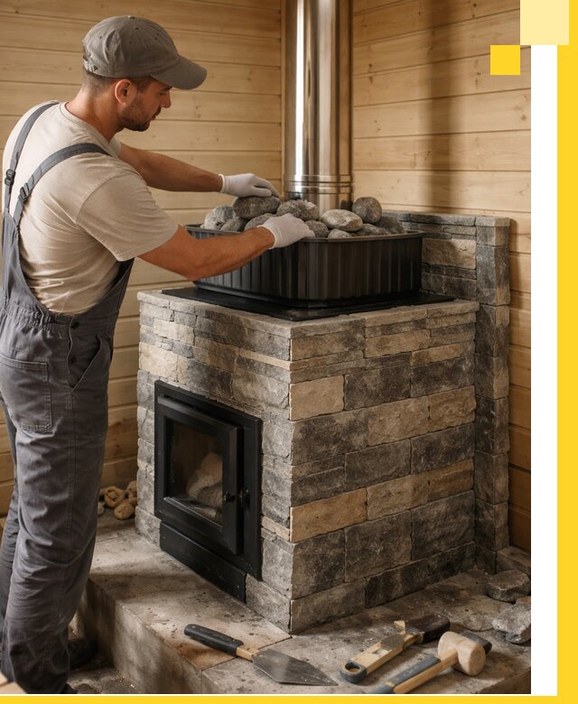 Печи для парной в Сланцах, производство, монтаж и обслуживание