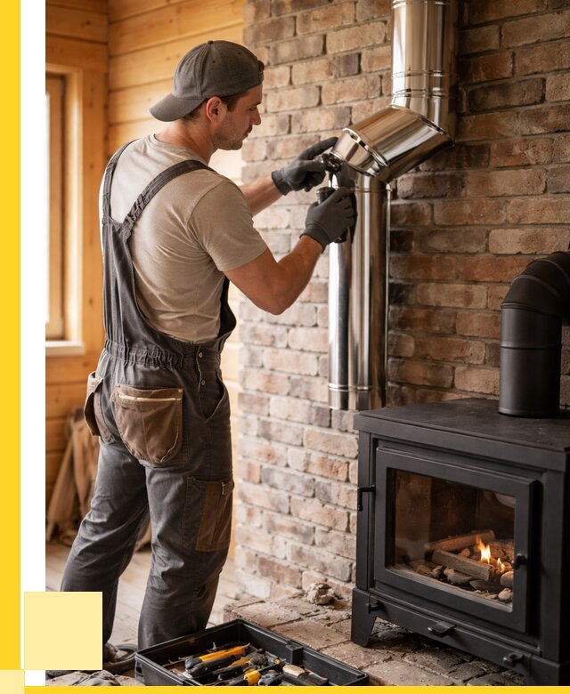 Монтаж дымоходов для печей в Сланцах от 7749 р. | ЭриданСлы