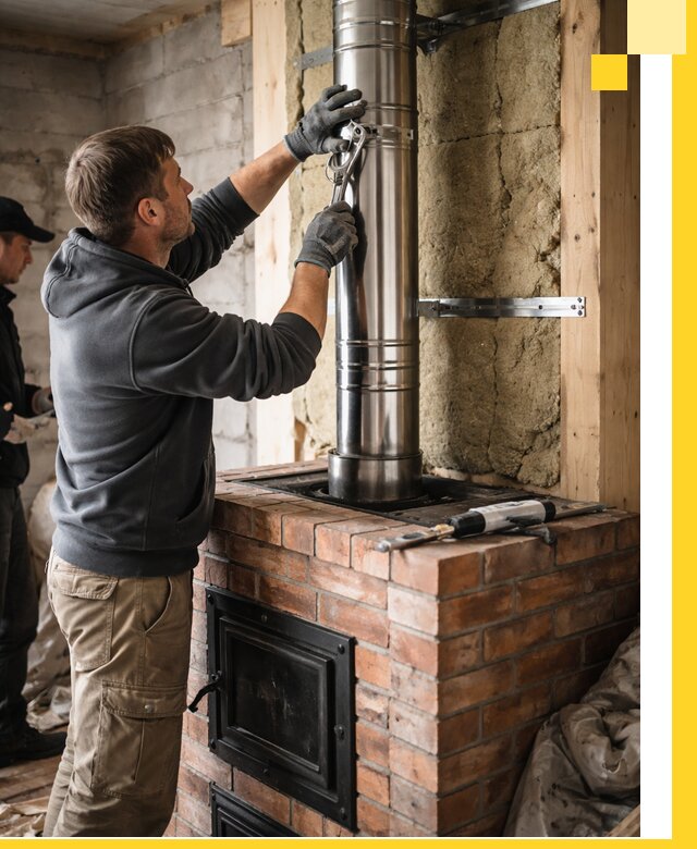 Изготовление и монтаж печей и дымоходов под ключ в Сланцах