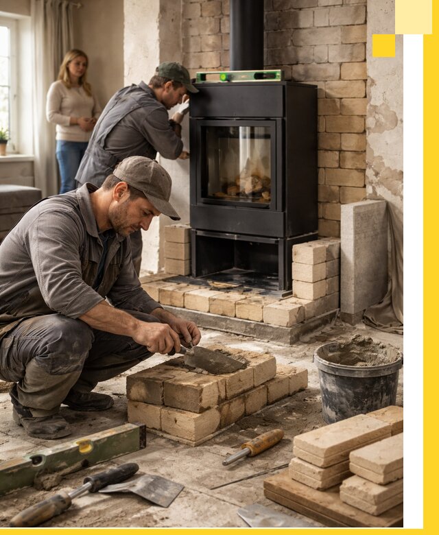 Печи и камины под ключ: проект, установка в Сланцах