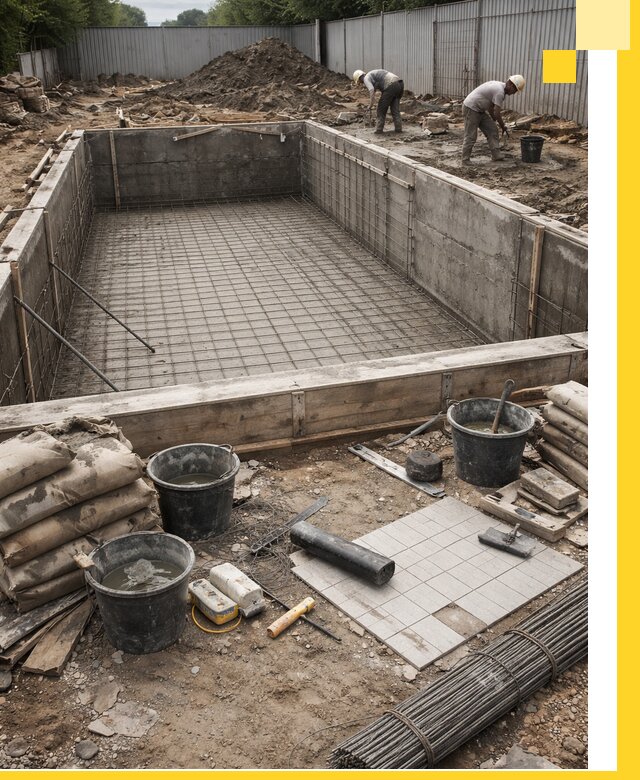 Строительство бассейнов под ключ в Сланцах, дизайн и монтаж