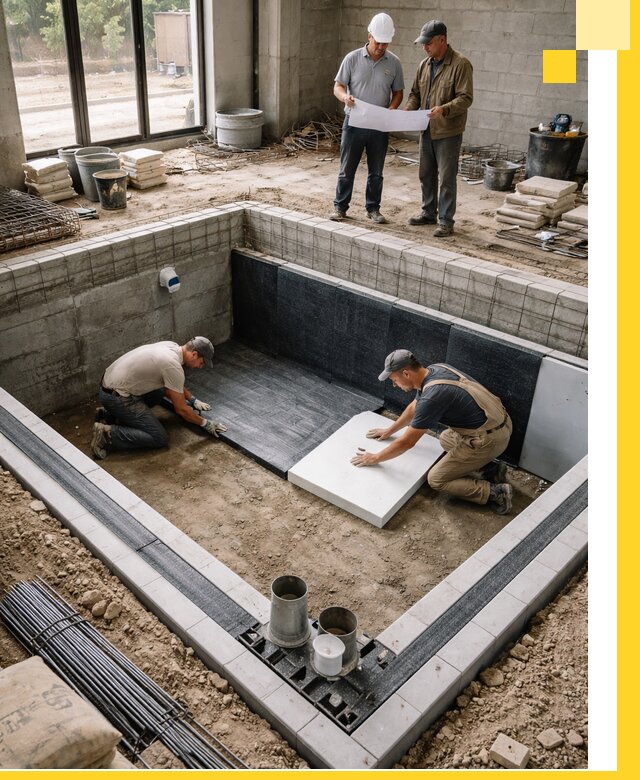 Проекты частных и общественных бассейнов под ключ в Сланцах