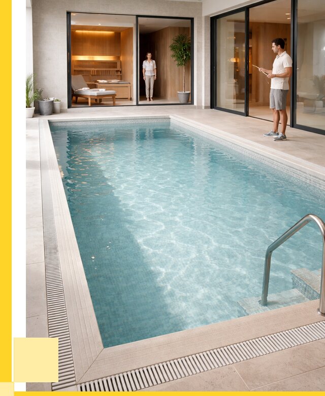 Отделка бассейна пленкой ПВХ в Сланцах от 3616 р. - ЭриданСлы