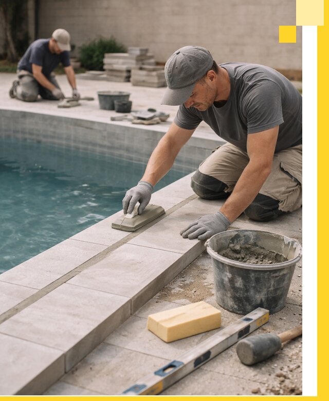 Отделка бассейнов в Сланцах: декоративная отделка и гидроизоляция