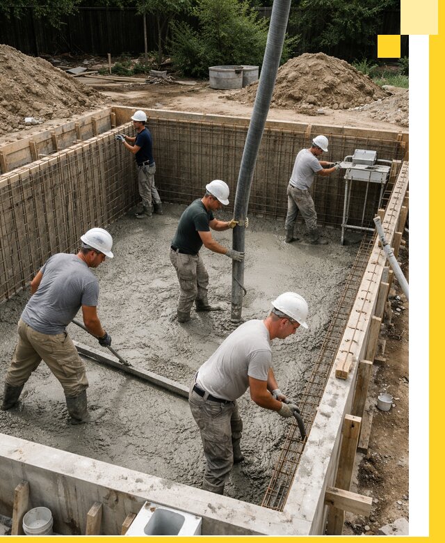 Строительство бетонных бассейнов под ключ в Сланцах