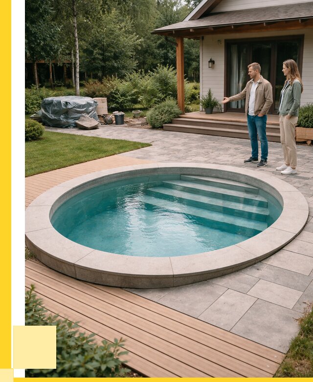 Бассейн на даче под ключ в Сланцах от 206640 р., ЭриданСлы