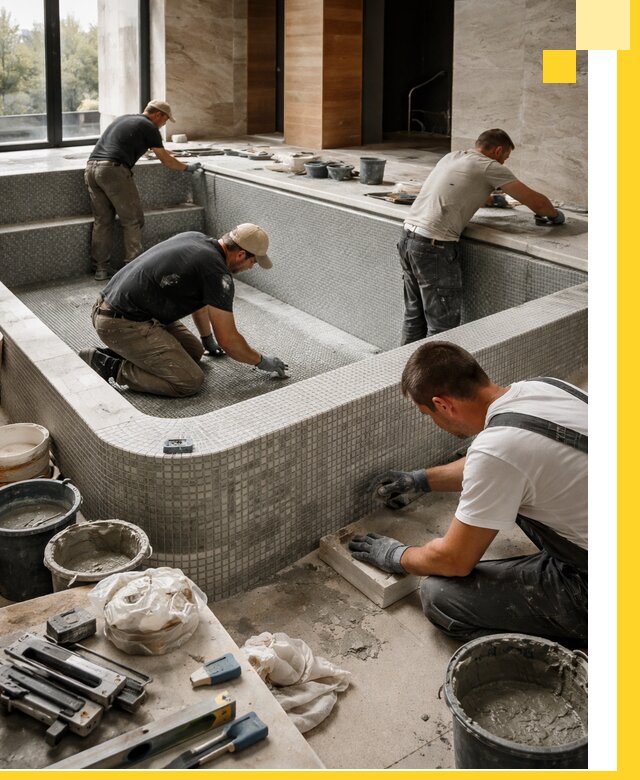 Строительство и установка СПА бассейнов под ключ в Сланцах