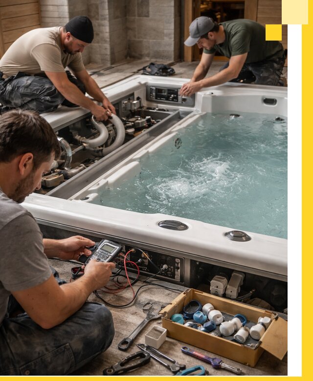 Гидромассажные бассейны под ключ в Сланцах, дизайн и монтаж