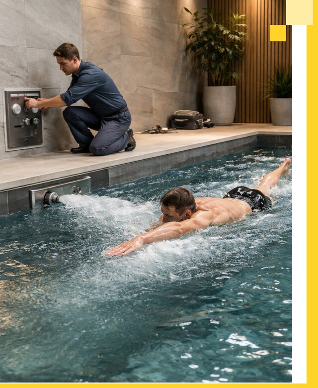 Проектирование и монтаж бассейнов с противотоком в Сланцах