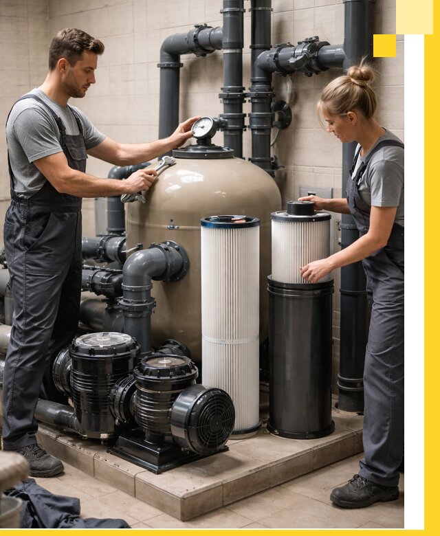 Фильтры и системы фильтрации для бассейнов в Сланцах