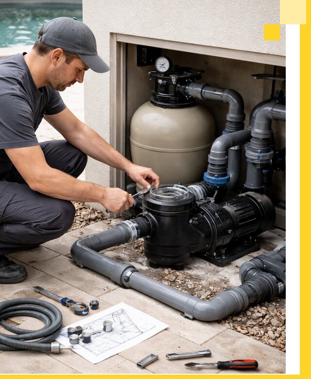 Поставка, монтаж и сервис насосов для бассейнов в Сланцах