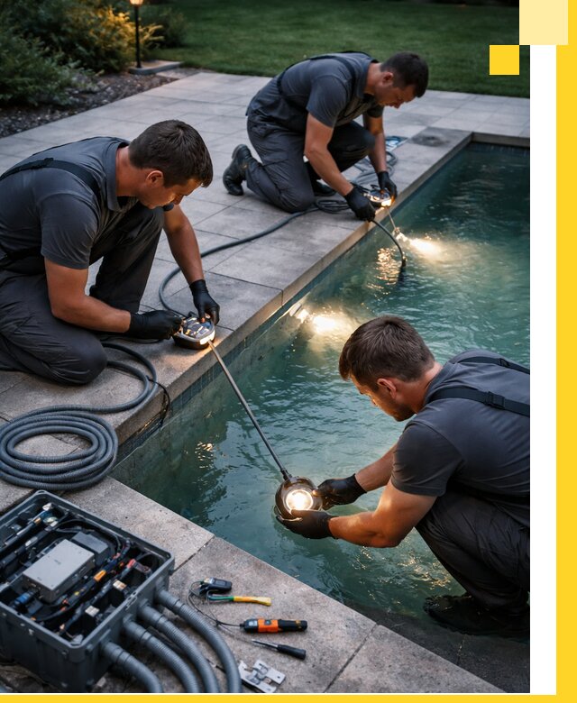 Профессиональное освещение бассейнов в Сланцах: дизайн и монтаж