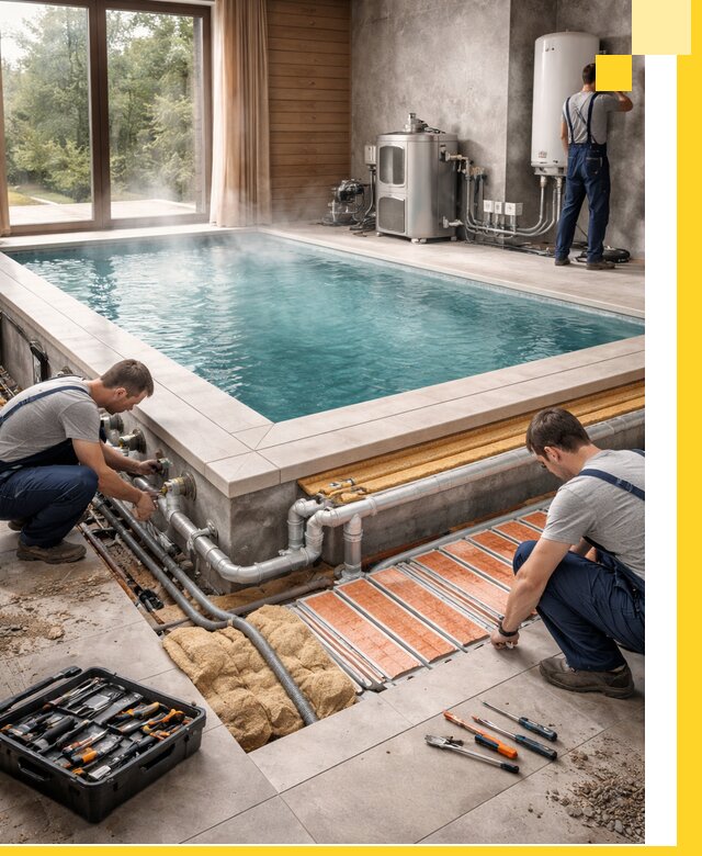 Проектирование и строительство тёплых бассейнов в Сланцах