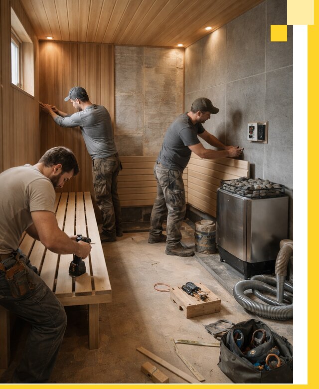 Сауны под ключ в Сланцах, проектирование, строительство, отделка