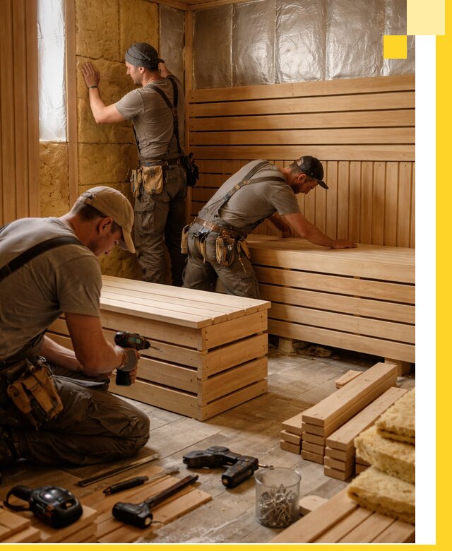 Профессиональное строительство саун под ключ в Сланцах