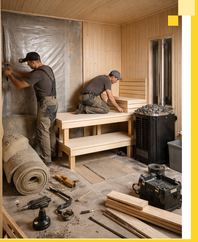 Проекты саун под ключ в Сланцах дизайн и строительство