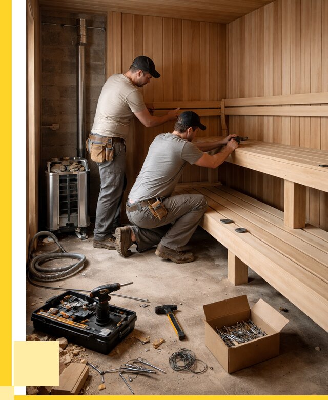 Монтаж саун под ключ в Сланцах от 123984 р. | ЭриданСлы