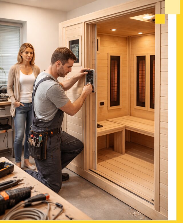 Инфракрасные сауны под ключ в Сланцах продажа и установка