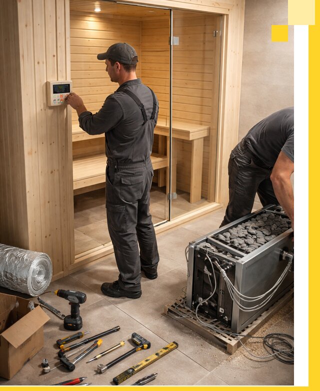 Поставка, установка и монтаж электрических саун в Сланцах