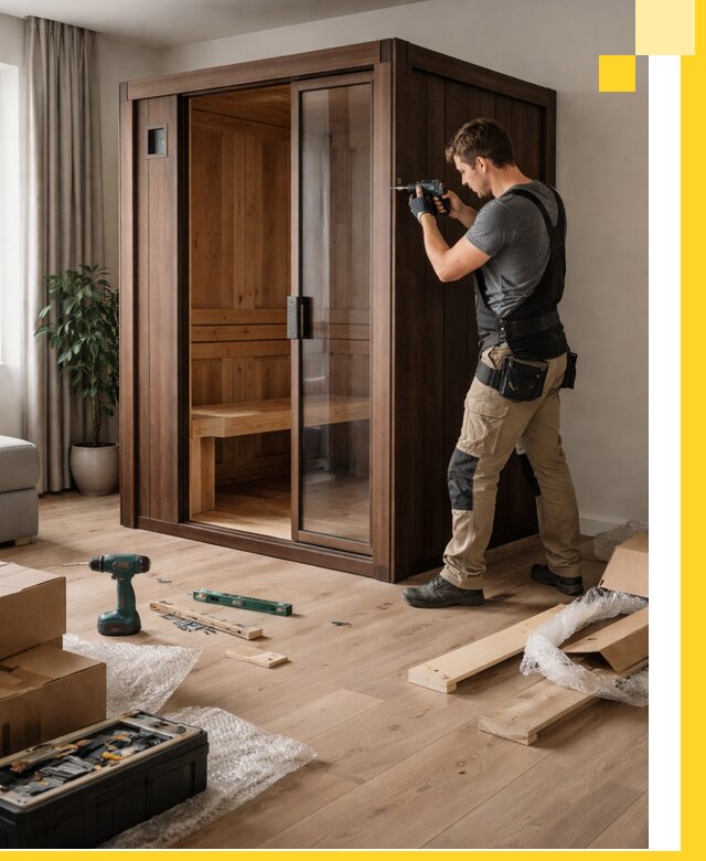 Установка и производство мини саун под ключ в Сланцах