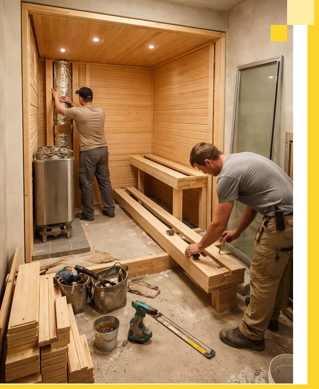 Проектирование и установка домашних саун под ключ в Сланцах