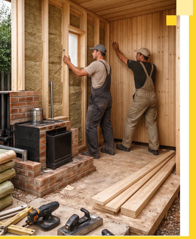 Строительство и установка дачных саун под ключ в Сланцах