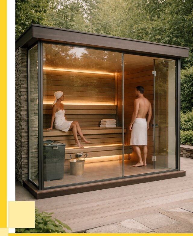 Сауна стеклянная и двери для сауны в Сланцах от 258300 р. | ЭриданСлы
