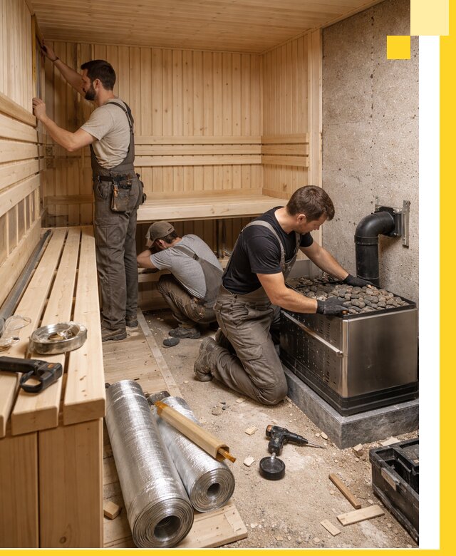 Индивидуальные сауны на заказ в Сланцах под ключ, проект и монтаж