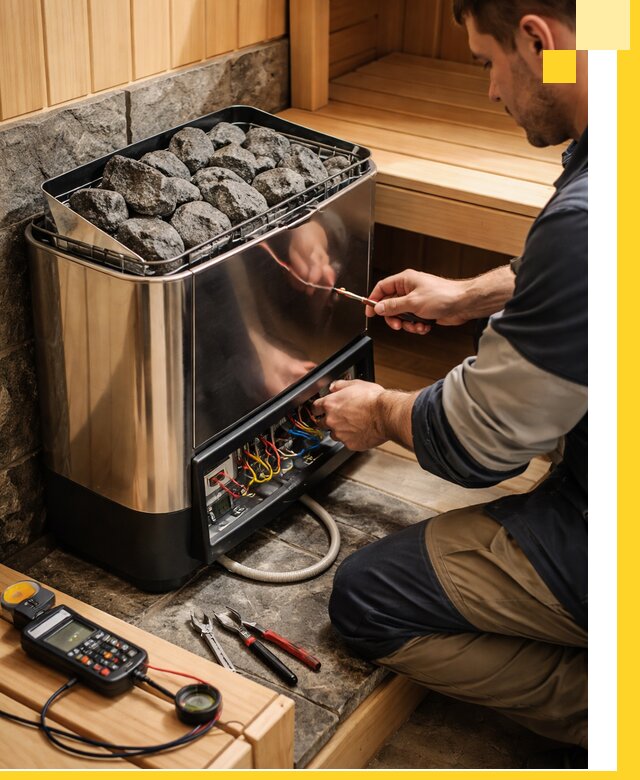 Продажа и установка электрокаменок для саун в Сланцах