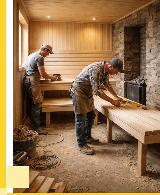 Отделка бани в Сланцах: внутренняя отделка от 3100 р. | ЭриданСлы