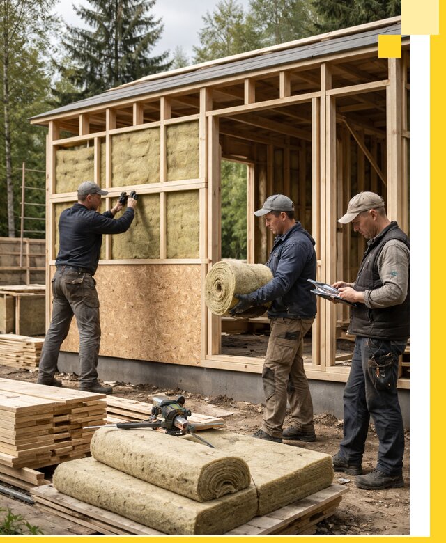 Проектирование и строительство каркасных бань в Сланцах под ключ