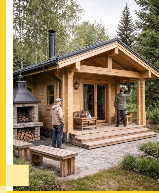 Деревянные бани под ключ в Сланцах от 464940 р. | ЭриданСлы