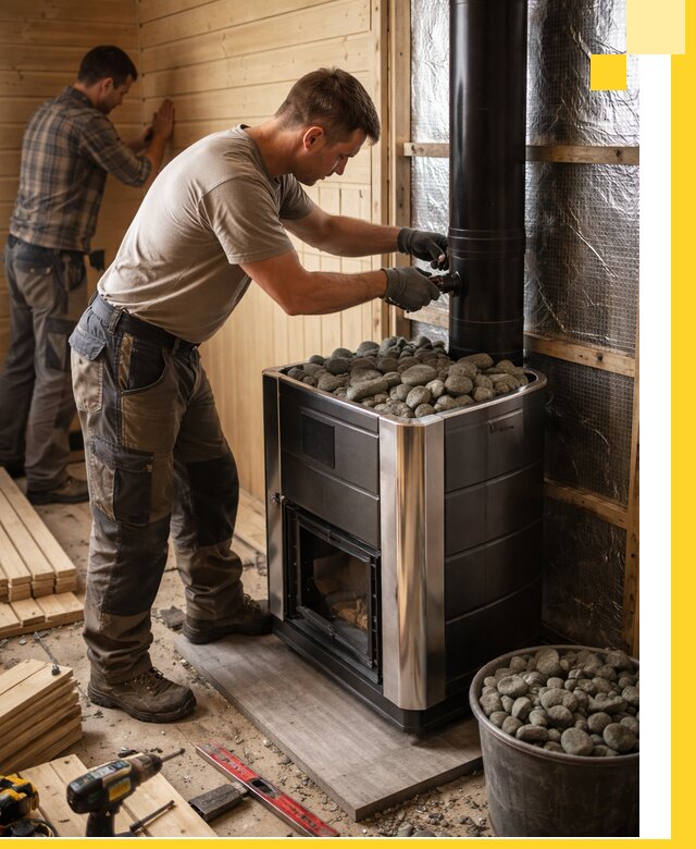 Проектирование и строительство парилок для бани в Сланцах под ключ