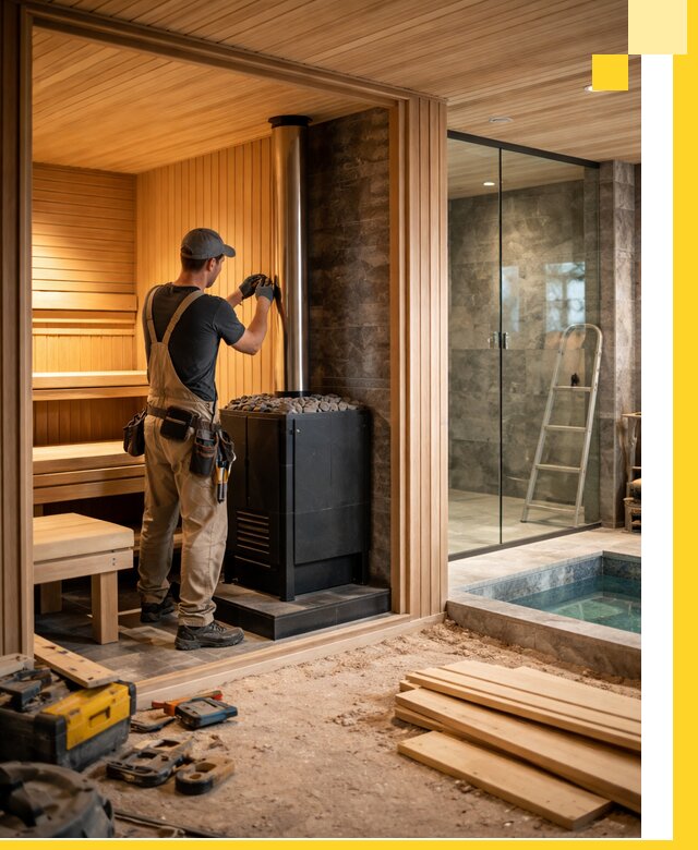 Полное строительство банных комплексов под ключ в Сланцах