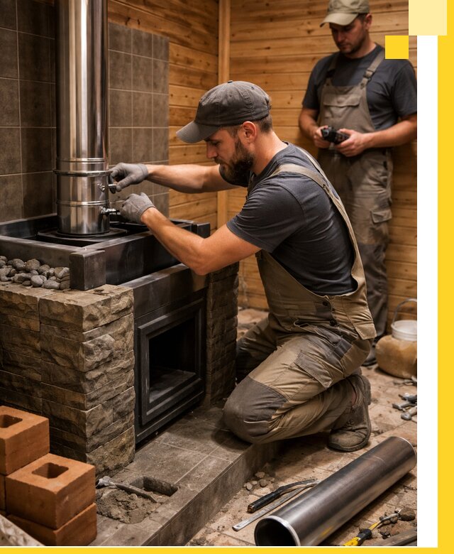 Изготовление и установка банных печей под ключ в Сланцах