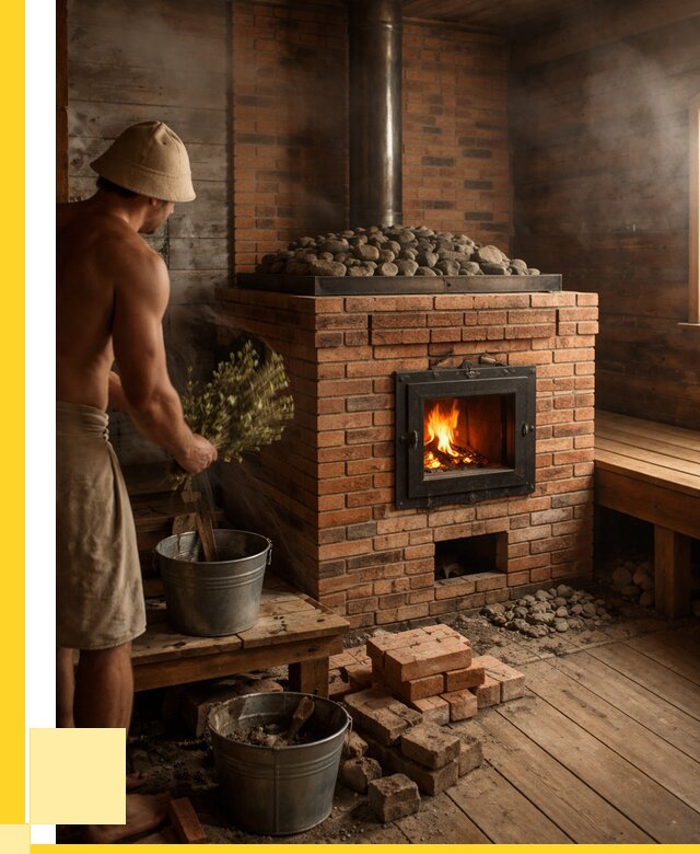 Кирпичные банные печи в Сланцах от 92988 р. | ЭриданСлы