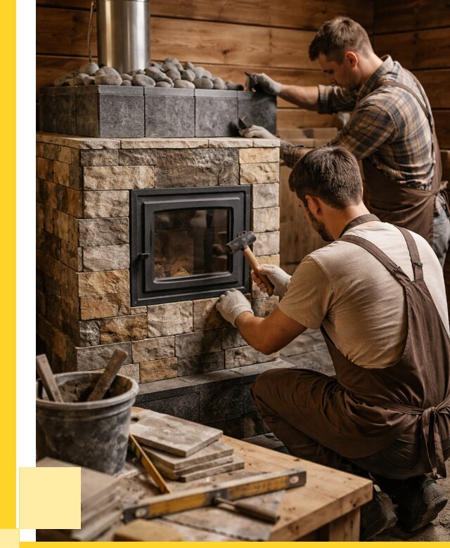 Облицовка банной печи в Сланцах от 15498 р. | ЭриданСлы