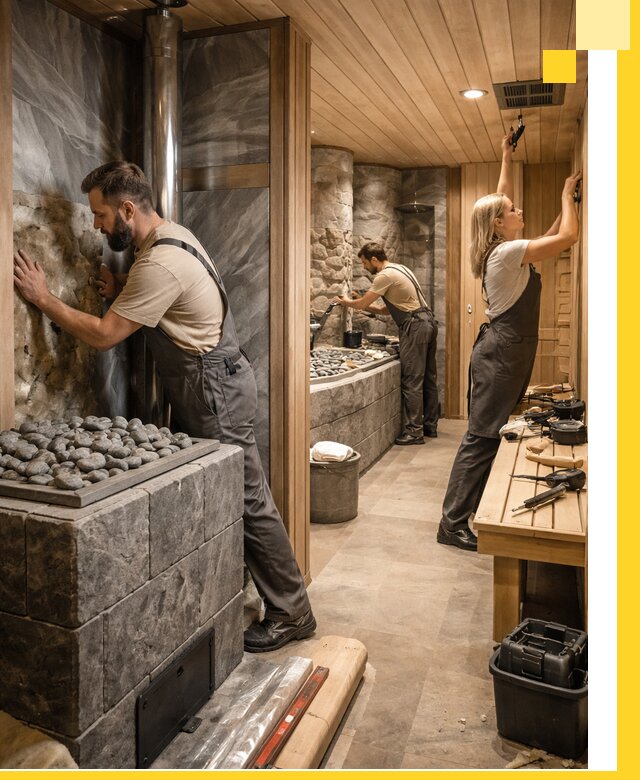 Строительство бань и SPA процедур в Сланцах под ключ и отделкой
